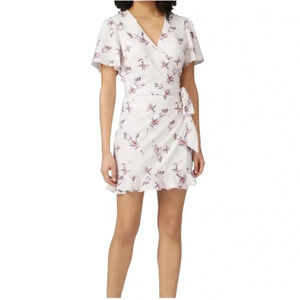 Stylestalker Wrap Penny Mini Dress v-neck short sleeve floral Size M RTR